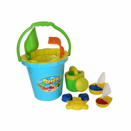 SUNSHINE TRADING Bucket Sand Toy - 8 Piece Set SU460674